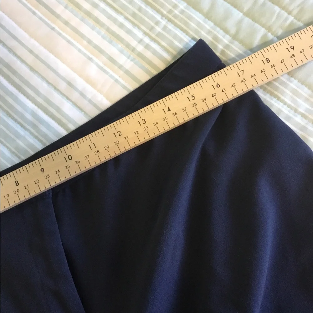 Briggs New York Navy Trousers 16 short straight leg Fly front